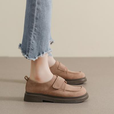 Weiwei girl 6826-3 мокасины на платформе женские осенне-зимние ретро туфли Майяра маленькие кожаные туфли в британском стиле одинарные женские туфли