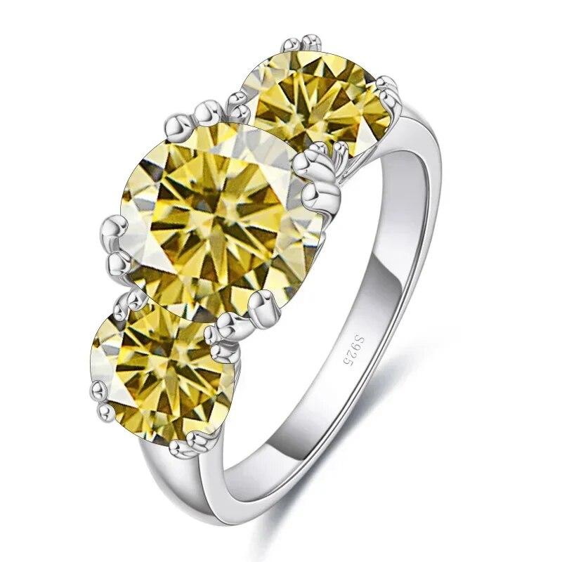 Sace Gems Сертифицированное GRA кольцо с муассанитом 2 карата VVS1 Lab Diamond Solitaire Кольцо для женщин Обручальное кольцо с обещанием ювелирных изделий
