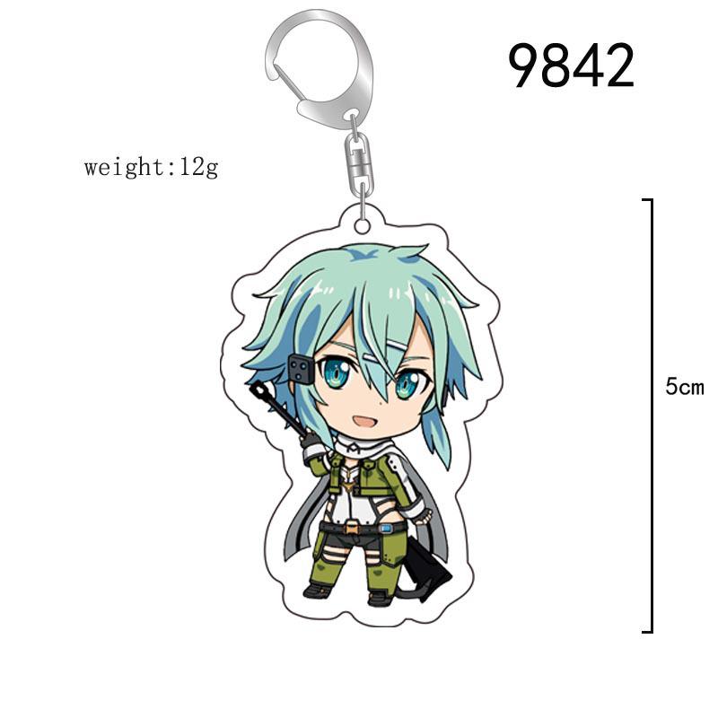 Акриловый брелок Sword Art Online: Асуна, Синон, Кирито Аниме Шарм