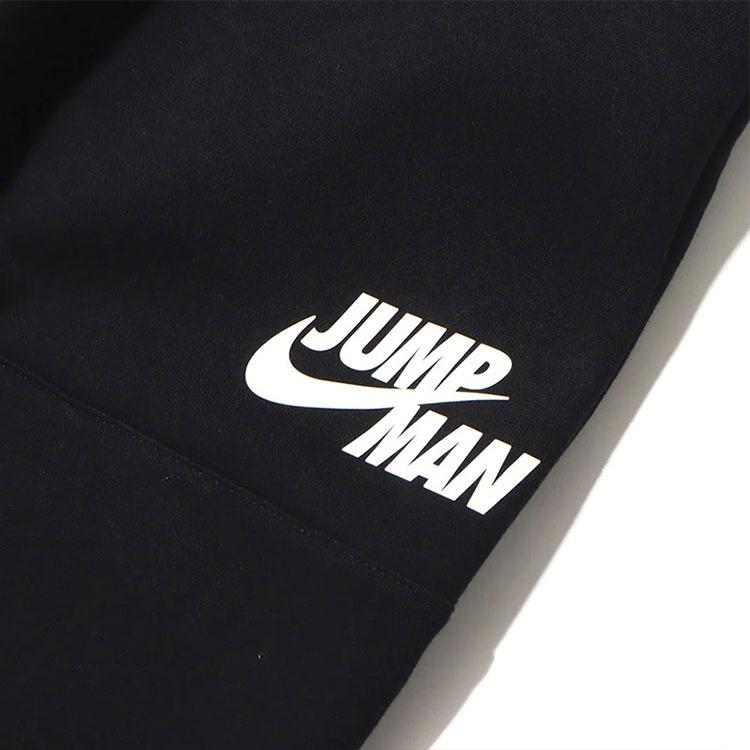 Men's Air Jordan Logo Printing Knit Fleece Lined Stay Warm Bundle Feet Sports Pants/Trousers/Joggers Black DJ0261-010