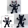 Плюшевая игрушка Черный кот из «99 ночей в лесу» с мягким коротким ворсом для детей и взрослых