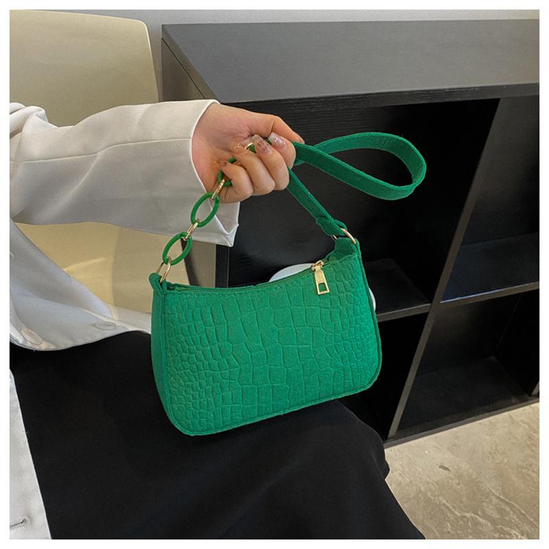 Retro Temperament Small Square Bag Fall Shoulder Bag for Women Handheld Bags Fashion Casual Underarm Bag Handbag Ladies