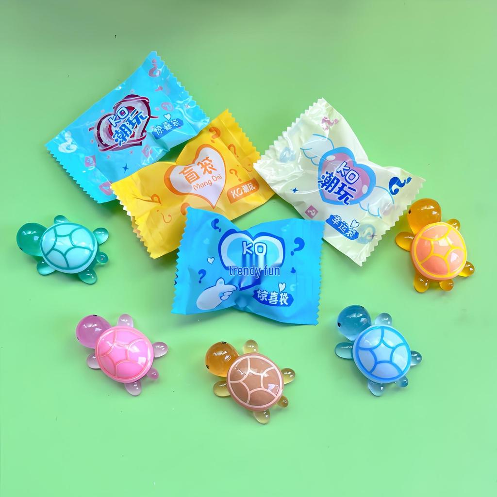 Luminous Colorful Turtle Ocean Figurine - Glowing DIY Jewelry Toy