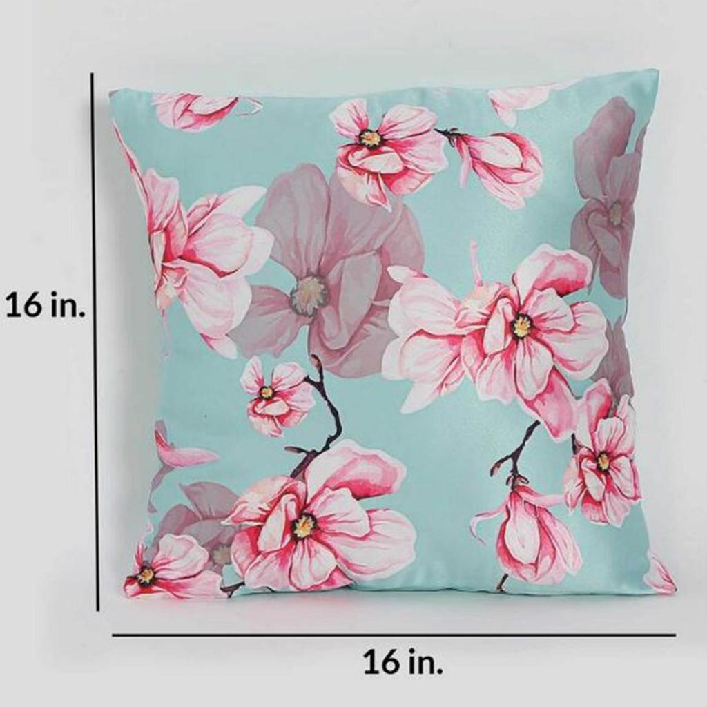 Чехол на подушку KOKO MAISON INC Fleurs de reve из полистина (Упаковка из 2 шт.) | Закрытие клапаном | Цифровая печать