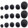 Set of 10 Microphone Sponges, Loudspeaker Noise Reduction Microphone Sponges, Headset Intercom Microphone Windscreen Covers, 5mm Inner Diameter, High-