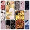 Чехол для телефона с золотым цветком и листком для Samsung Galaxy A21 A30 A50 A52 S A13 A22 A32 A33 A53 A73 5G A11 A12 A31 A51 A70 A71 A72