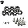 Car Styling 10PCS M6x20mm Red JDM Bolt Aluminum Fender Bumper Washer License Plate Bolt Engine Bay Dress Screw Billet Kit