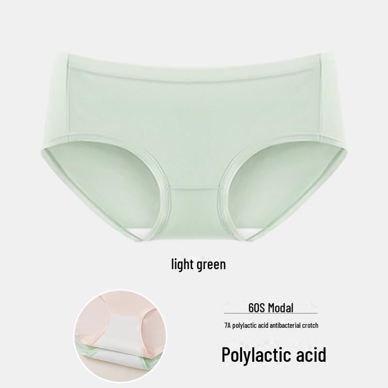 Бесшовное женское нижнее белье из модала средней посадки с шелковицей 7A Mulberry и антибактериальной промежностью