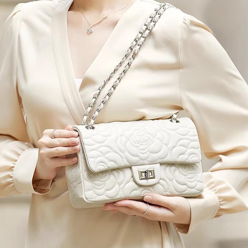 Женская сумка Diamond Lattice Senior Texture Chain Bag через плечо