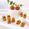 10/20/30Pcs Capybara Figurines Mini Capybara Tiny Resin Capybara Capybara Gifts Little Capybara Miniature Animal Craft Decor ,Random Color