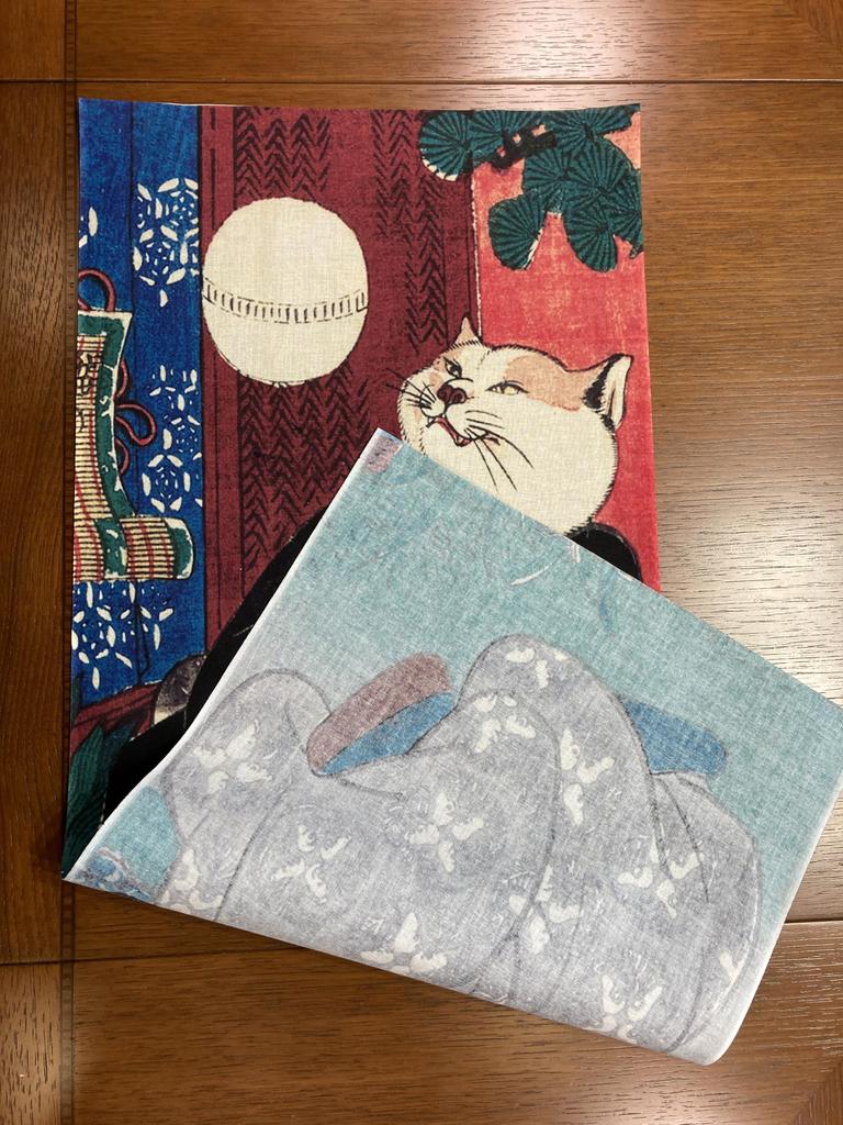 hand towel from all over the Utagawa Curved Part 2 Ukiyo-e world, Kuniyoshi, Cat's Ball,