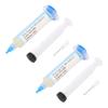 2Pcs Solder Oil Syringe Flux Paste PCB BGA Electronic Equipment Soldering Rework Supplies
