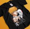 Bleach Anime Tshirt Ichigo Bankai T-Shirt Aizen Yhwach Tee Zaraki Kenpachi Shirt
