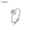 Классическое кольцо Lindon из медного сплава с цирконием, женские ювелирные изделия, свадебный подарок для вечеринки