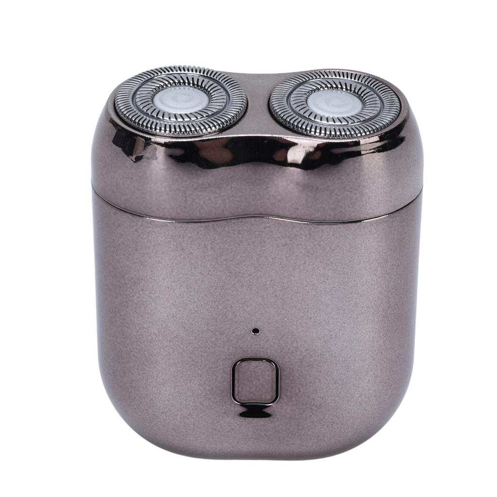 Электрический триммер для бороды для мужчин Алюминиевый с двойными лезвиями Магнитный Перезаряжаемый Портативный триммер для бороды