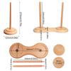 1PC Wooden High-quality Storage Winding Durable Single/Double Spool Rotatable Spinning Knitting Tools Roll Holder Dispenser