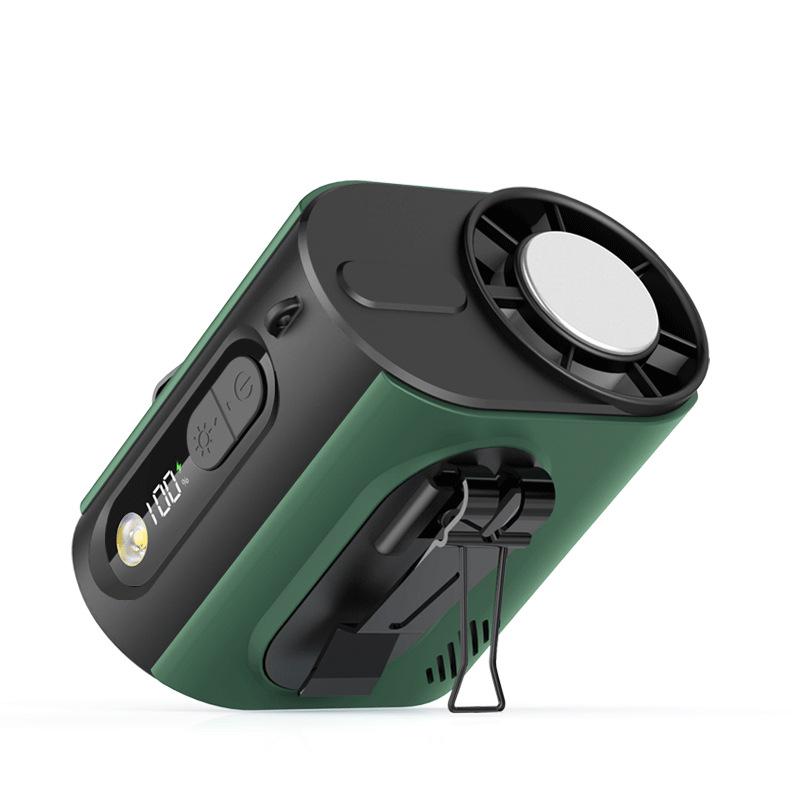 2026 New Style Cross-Body Clip-On Waist Fan with Long Battery Life and LED Light