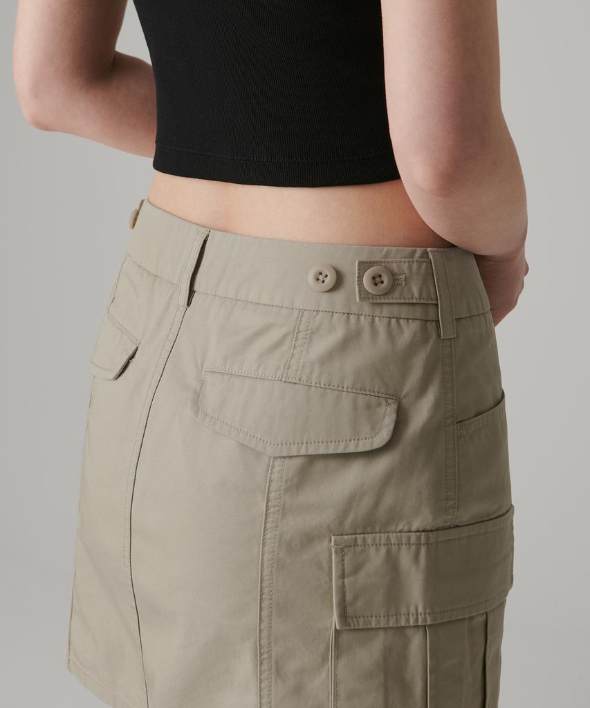 Musinsa Standard Woman Women'S Cargo Mini Skirt [Beige]