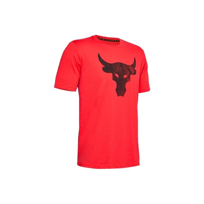 Under Armour Мужская футболка с короткими рукавами Project Rock Bull Graphic Sportstyle Mesa-Red 1351582-608
