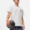 Li-Ning Футболка мужская с коротким рукавом и круглым вырезом Anti-Five Series Letter Print, свободная, цвет белый AHST507-1