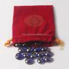 2016 Fashion Glass Divination Dark Blue Glass Magic Rune Symbols Stone Set