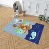 Decorative Modern Thin Stain Resistant Washable Cotton Machine Woven Base Kids Carpet