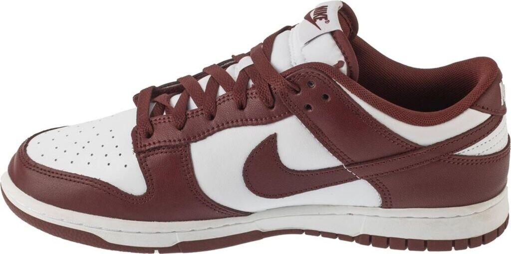 Кроссовки Nike Dunk Low Retro white/gym red/redwood
