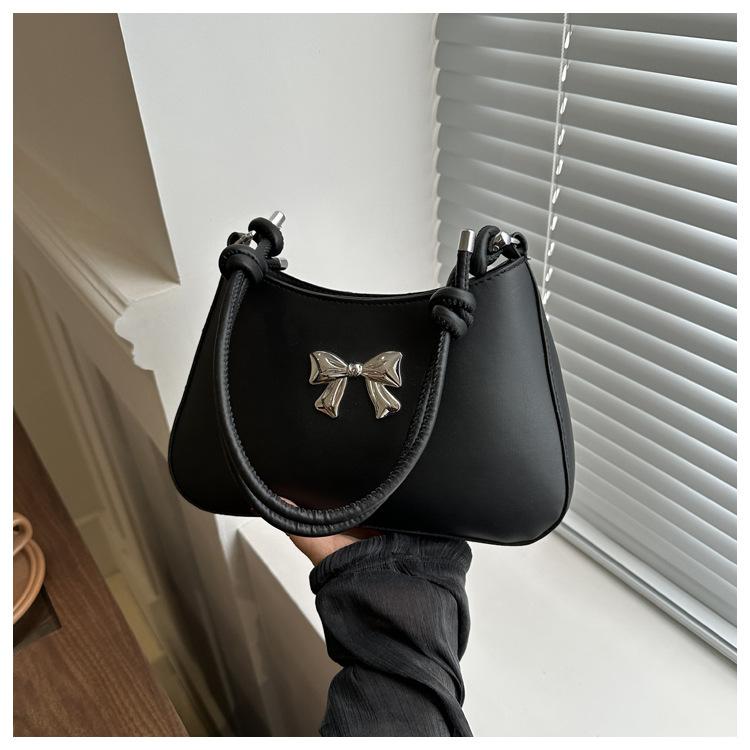 Сумка-бантик премиум-класса для женщин 2024 года, новая весенне-летняя универсальная сумка через плечо премиум-класса с текстурой