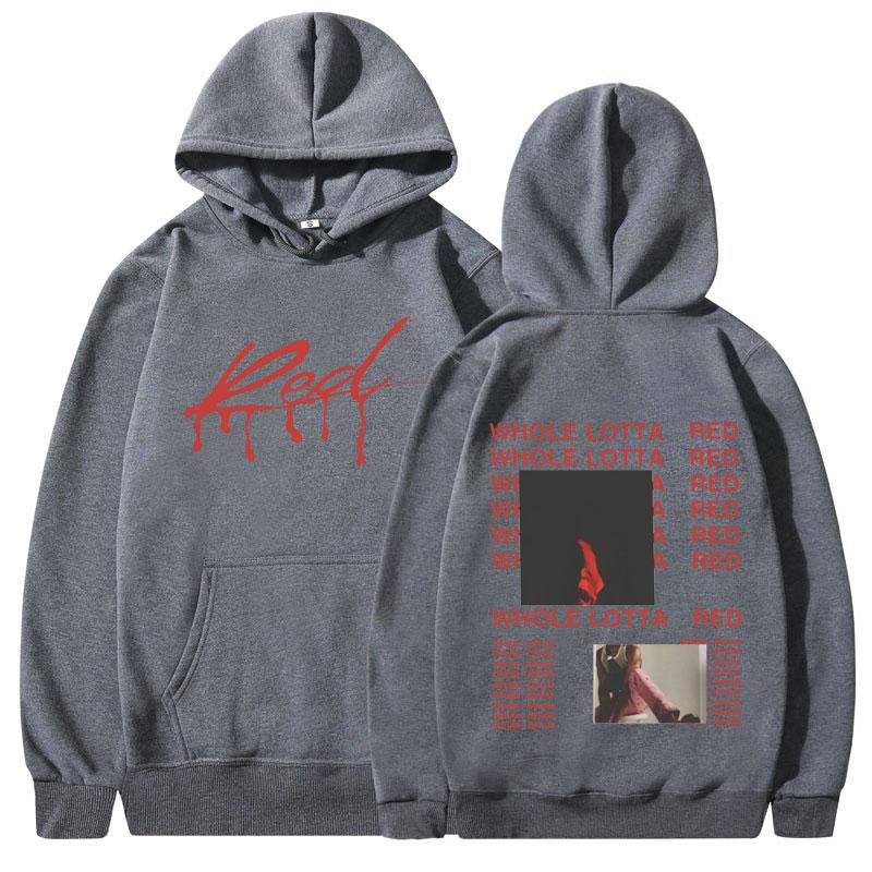 Rapper Playboi Carti Hoodie Album Whole Lotta Red Opium Merch Sweatshirt Men Women Fashion Hip Hop Popular Pullover Streetwear