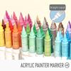 9-Colors Acrylic Pen Straight Liquid Art Felt Pens High-quality Marker Pen