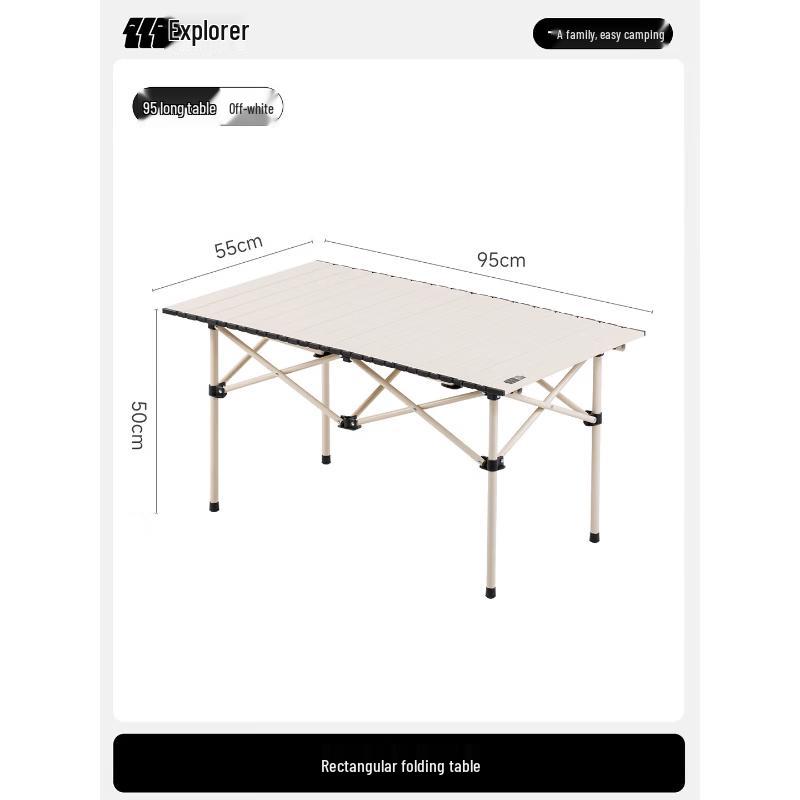Explorer Outdoor Portable Carbon Steel Folding Camping Table