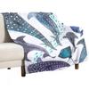 Whale Shark, Ray & Sea Creature Play Print Throw Blanket Luxury St Blanket Luxury Brand Blanket