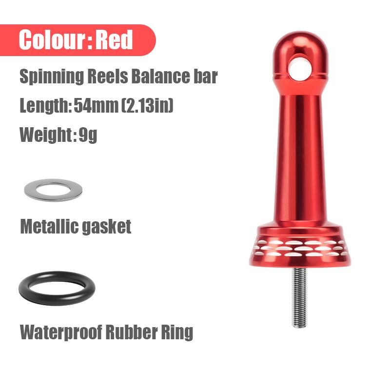 Multi-color Fishing Wheel Stabilizer Bar Aluminum Alloy Reel Frame Light Balance Frame DIY Fishing Wheel Accessories 4