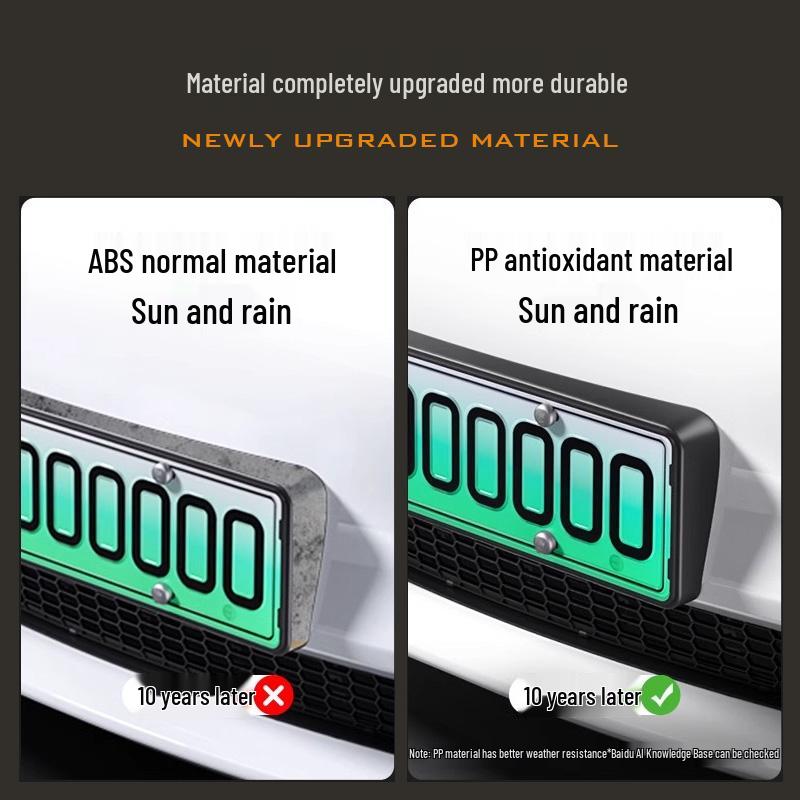 Держатель номерного знака Tesla Model Y/3 - Синяя плавающая основа для защиты рамки