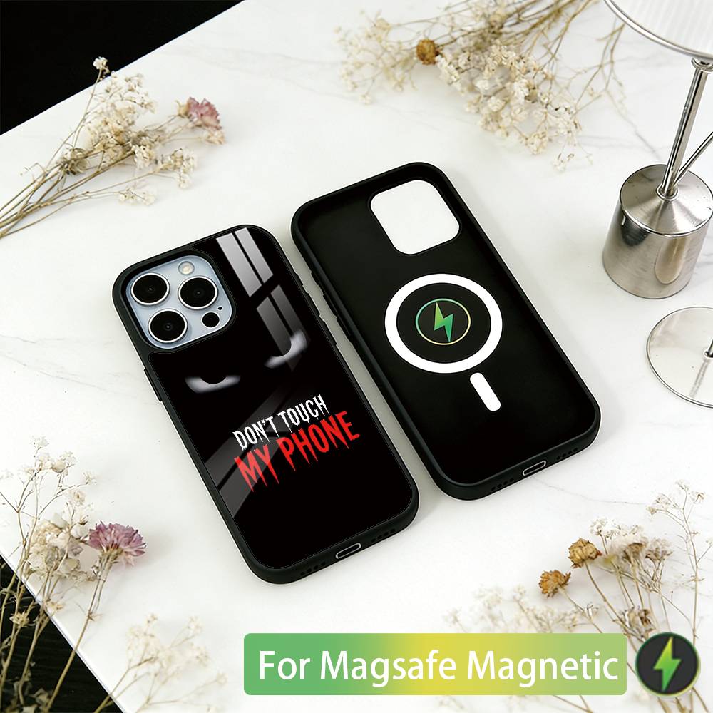 Не трогай мой-й Телефон Чехол для iPhone17,16,15,14,13,12,11 Plus,Pro Магнитный Для Magsafe Беспроводной Зарядки