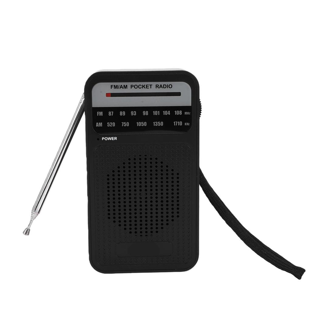 Портативное AM FM радио с защитой от помех, транзисторное радио с громким динамиком, разъемом для наушников 3,5 мм, работающее от батарей для