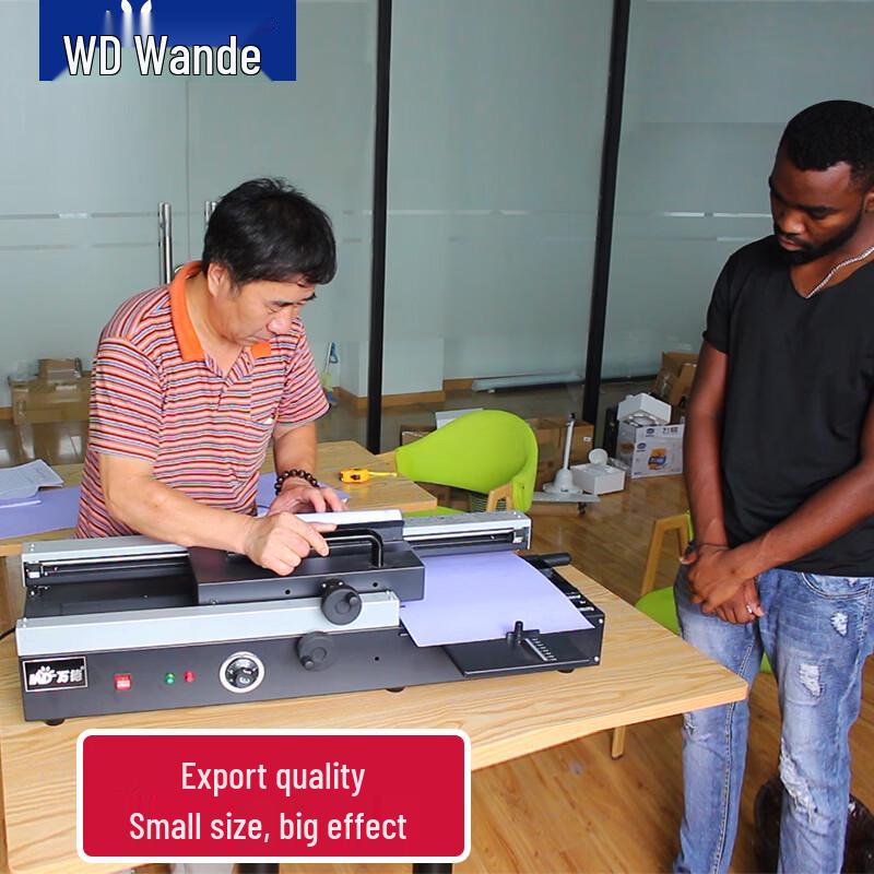 Wande 460AC Wireless Hot Melt Book Binding Machine CN plug (adapter included)