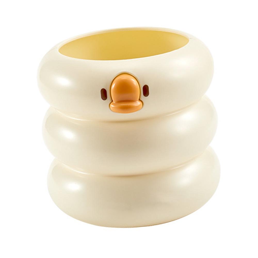 Cute Desktop Pencil Holder Cartoon Duck Desk Pen Holder Office Supplies Pencil Cup Pot  Student Use
