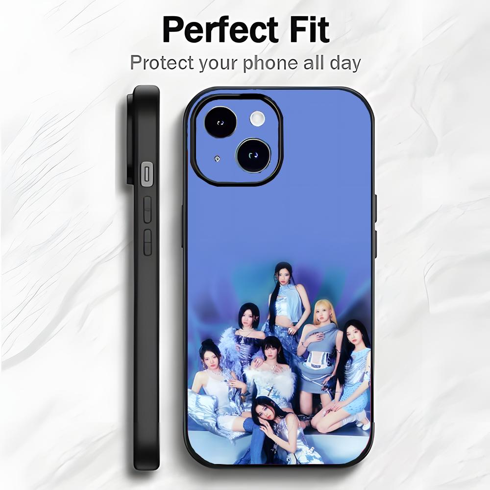 Милый игривый K-pop женская группа B-Babymonster Чехол для телефона Чехол для телефона Мягкая упаковка Легкий Для iPhone17 16 15 14 13ProMax