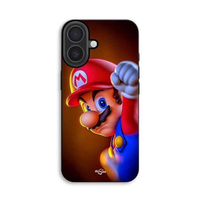 Coque de téléphone - MANIACASE - iPhone 16 - Silicone TPU - Super Mario - Souple