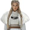 Унисекс Средневековые Плащи с Искусственным Мехом Театральный Костюм Исторический Реконструктор Хэллоуин Зимняя Верхняя Одежда