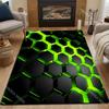 3D Personalized Honeycomb Grid Pattern Carpet for Living Room Bedroom Bedside Floor Mat Sofa Table Area Rugs Home Decor