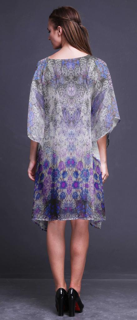 Phagun Ladies Plus Size Kaftan Summer Wear Beach Coverup Kimono Kaftan-4X-5X