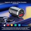 Cargador de coche rápido 66W adaptador de encendedor de cigarrillos USB tipo C multipuerto universal