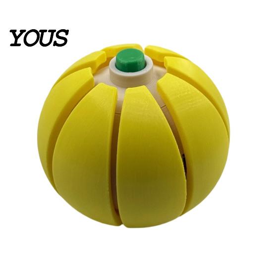 Travel Stress Reliever Halloween Pumpkin Squeeze Ball, Fruit Shaped Clicker Fidget Toy for Anxiety Relief, Cute Soft Decompression Kids Adults, Party