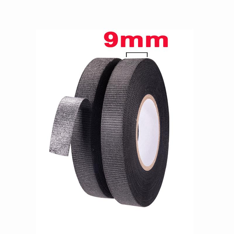15 м Термостойкая Огнестойкая Лента Электроизоляционная Клейкая Тканевая Лента Лента для Автомобильной Проводки Тканевая Обертка для Автомобильного Кабельного Жгута