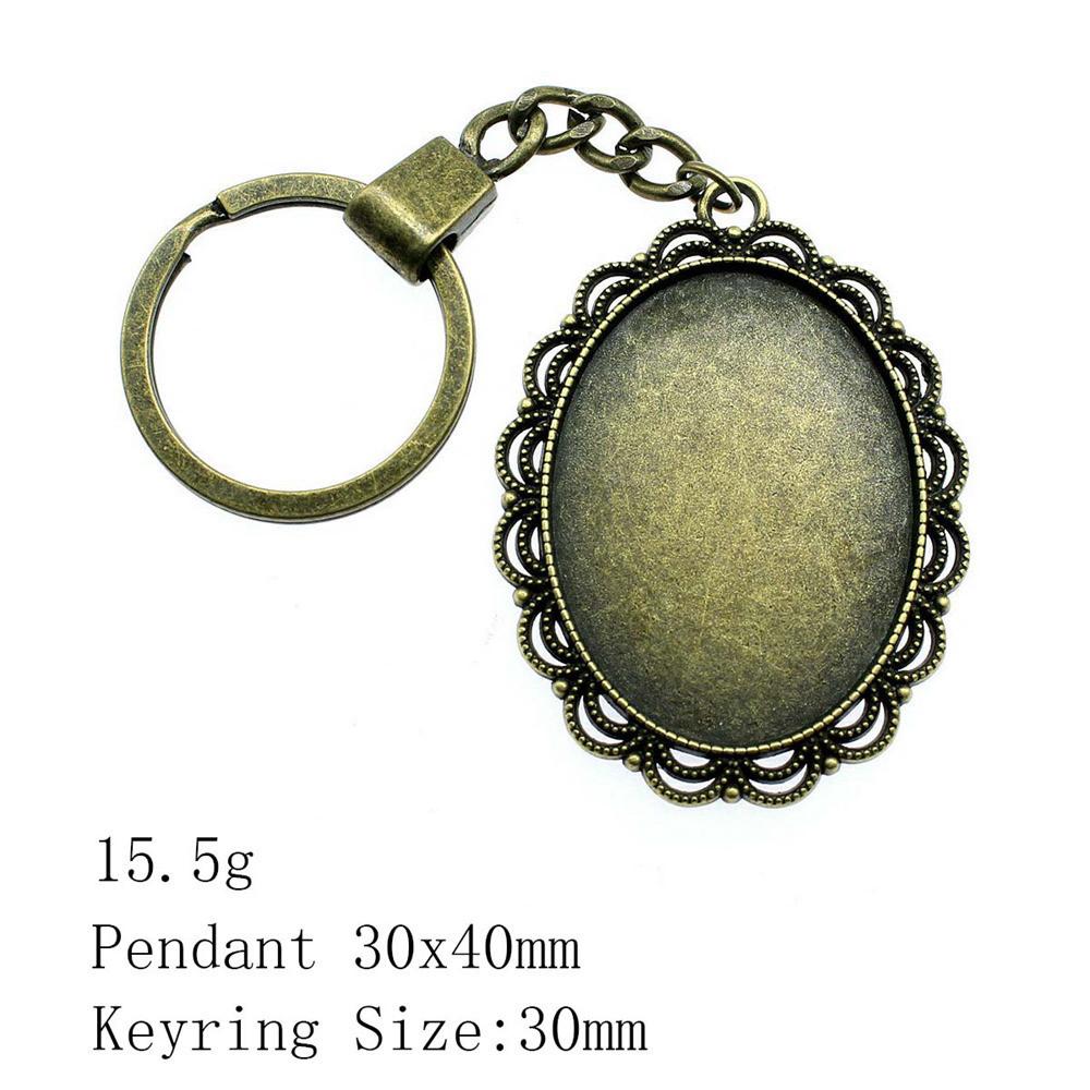 Брелки для ключей на выпускной Пара Сердце Эллиптический стеклянный кабошон База Подставка Брелки Дешевые Милые Вещи Брелок в виде самолета