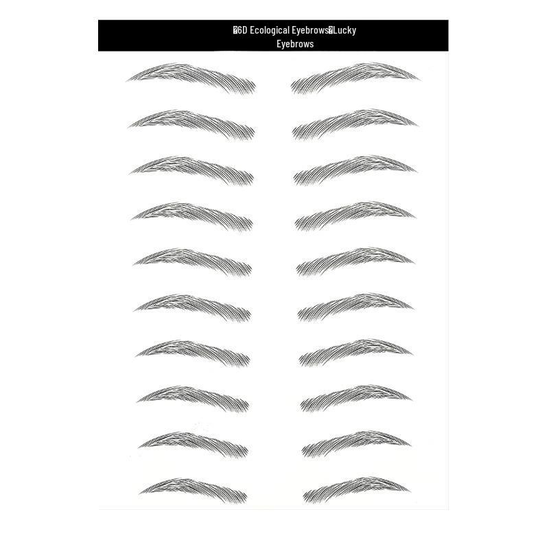 6D наклейки для бровей: Реалистичная водонепроницаемая татуировка-вышивка