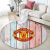 Man United2 Round Area Rug,Carpet Rug for Living Room Bedroom Sofa Playroom Decor,Non-slip Floor Mat