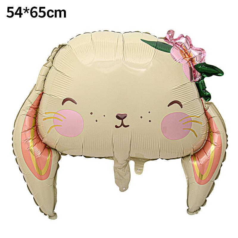 Aluminum Film Balloon Easter Egg Rabbit Chick Modeling Easter Party Decoration Arrangement Special-Shaped Balloon